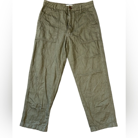 Urban Outfitters Khaki Green Cotton Pants Size 4. EUC - Picture 2 of 5